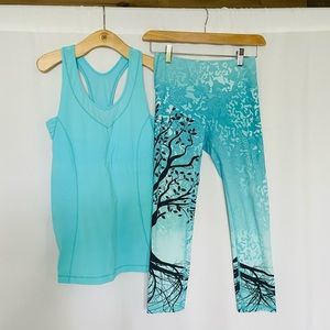 Lululemon tank top with Noli leggings. Size XS